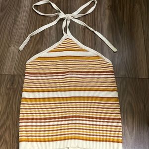 70s knit halter tube top